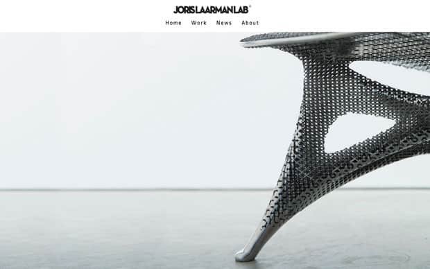 Website van Joris Laarman Lab